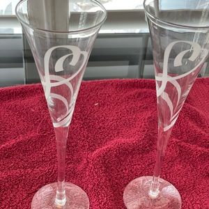 Lennox True Love champagne flutes perfect condition w box used 1x